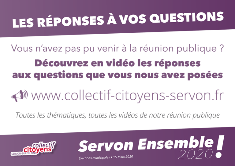 Lire la suite à propos de l’article Toutes les vidéos de la réunion publique