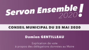 Lire la suite à propos de l’article Retour sur le conseil municipal du 25/5/2020